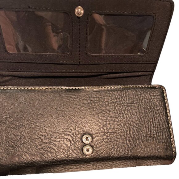 NWT AB Faux Leather Embroidery Studs Southwestern Style Clutch - Picture 5 of 7